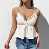 Women's Solid Color Simple Lace Camisole Sleeveless Top
