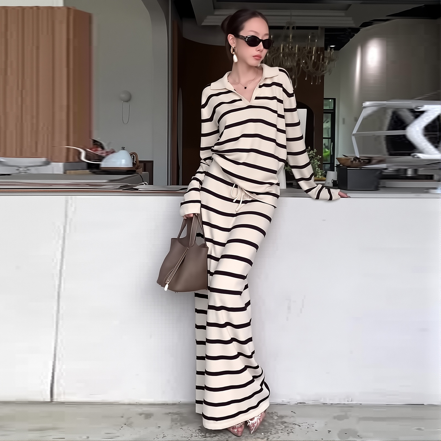 2025 Autumn New Women's Clothing Long-sleeved Comfort Set