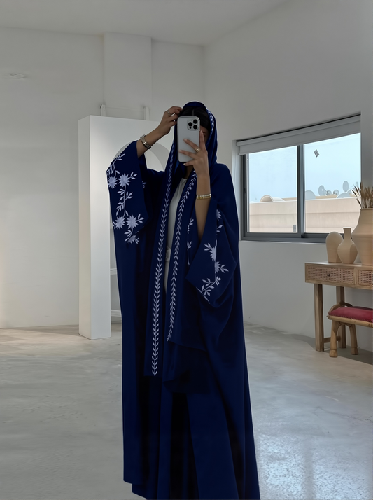 2025 New Arabic Embroidered Robe Fashionable Outer Wear Abaya Robe