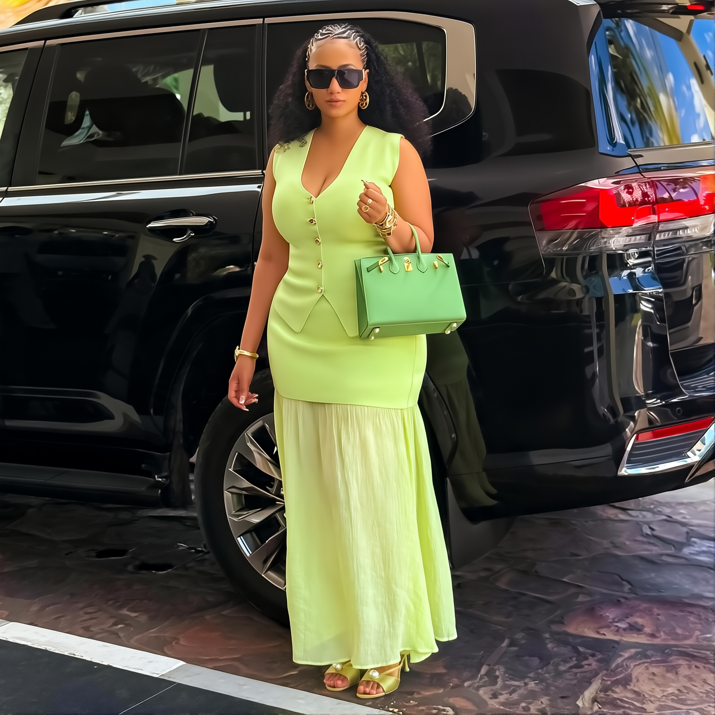 Women's Clothing 2025 Autumn New Sweet And Fresh Knitted Vest Top High Waist Hip Skirt Two-piece Set