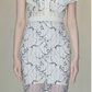 Stand-Up Collar & Lotus Sleeve Lace Dress - Ladylike Slimming Hip-Hugging Gown