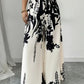 Fashion Printing Lace-up Waist-controlled Slimming Women's Casual Pants