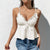 Women's Solid Color Simple Lace Camisole Sleeveless Top
