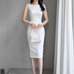 Women's Dress New Korean Style Slimming Look Jacquard Hip-Covering Fashion Pencil Skirt