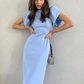 Dress Slit Hip Skirt Mid-Length Skirt Niche Elegant Women's Clothing