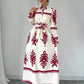 Printed Lace Up European And American Elegant Dress