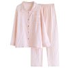 Floral Lapel Sweet Home Wear Pajamas Suit Cotton