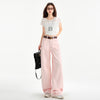 Cherry Blossom Wide Leg Draping Mop Jeans