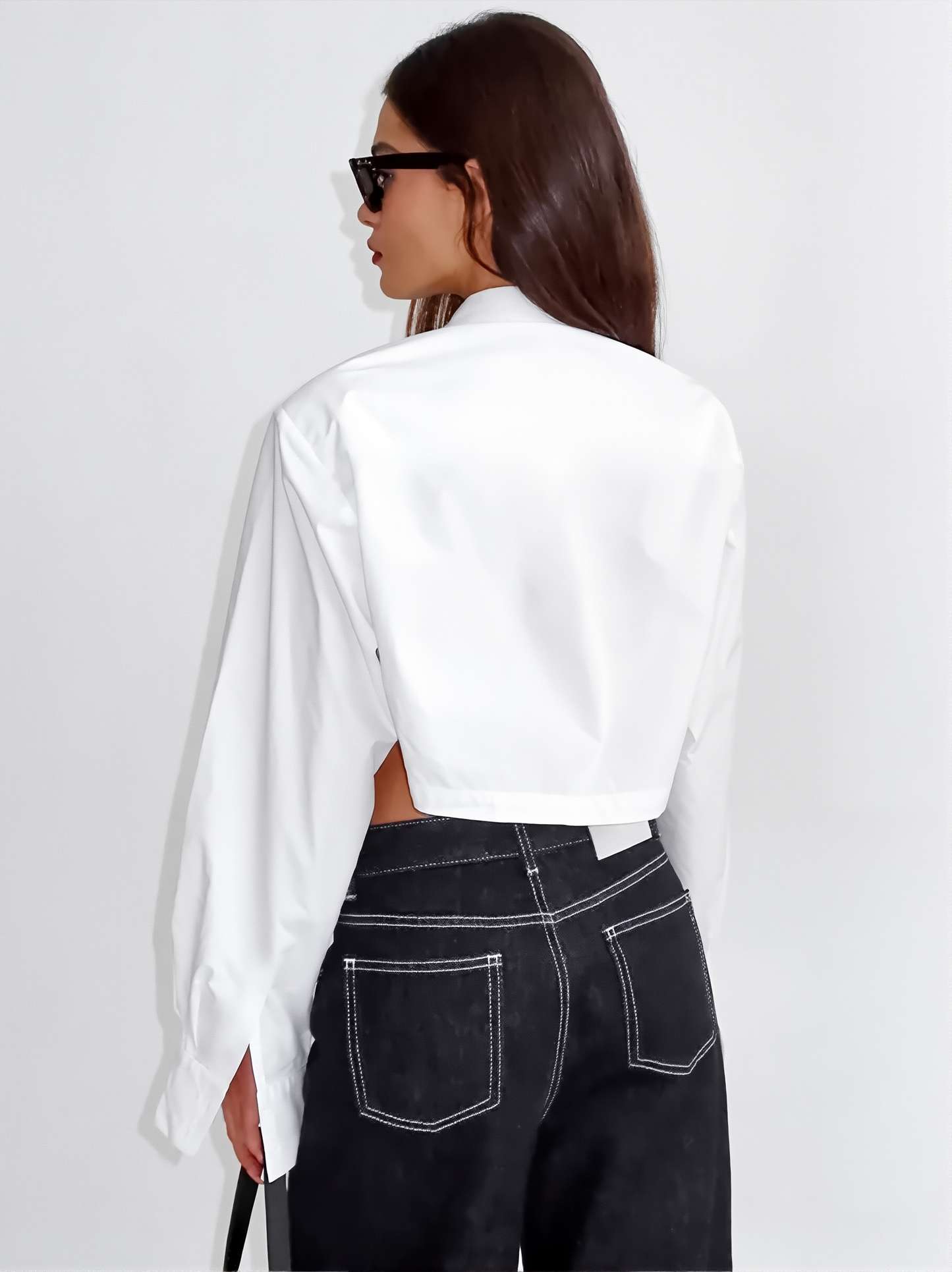 Autumn And Winter New White Simple Niche Shirt Design Sense Short Lapel Women