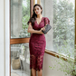 Spring New Socialite Lace Pencil Skirt - V-Neck Slim Hip Dress, A Generation Of Hair Style