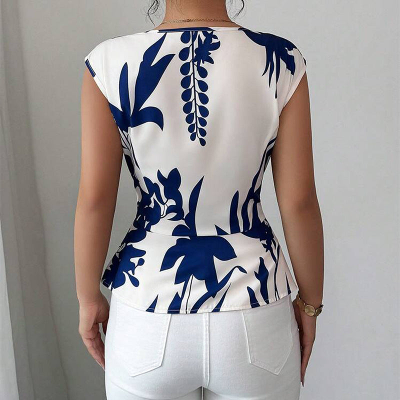 Vacation Style Slim Sleeveless Square Collar Pullover Top Women's Clothing