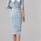 Spring New Socialite Two-Piece Set - V-Neck Top & Hip Slim Fit Skirt for Women