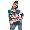 Coat Printing Long Sleeve Short Top