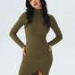 Hip Hugging Split Skirt Casual Set