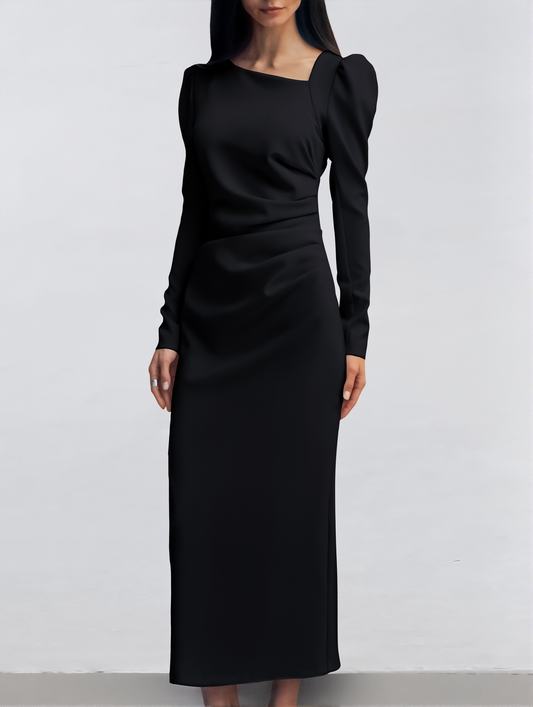 Long Sleeve Dress  Fall/Winter New Niche French High-end Suit Dress Women