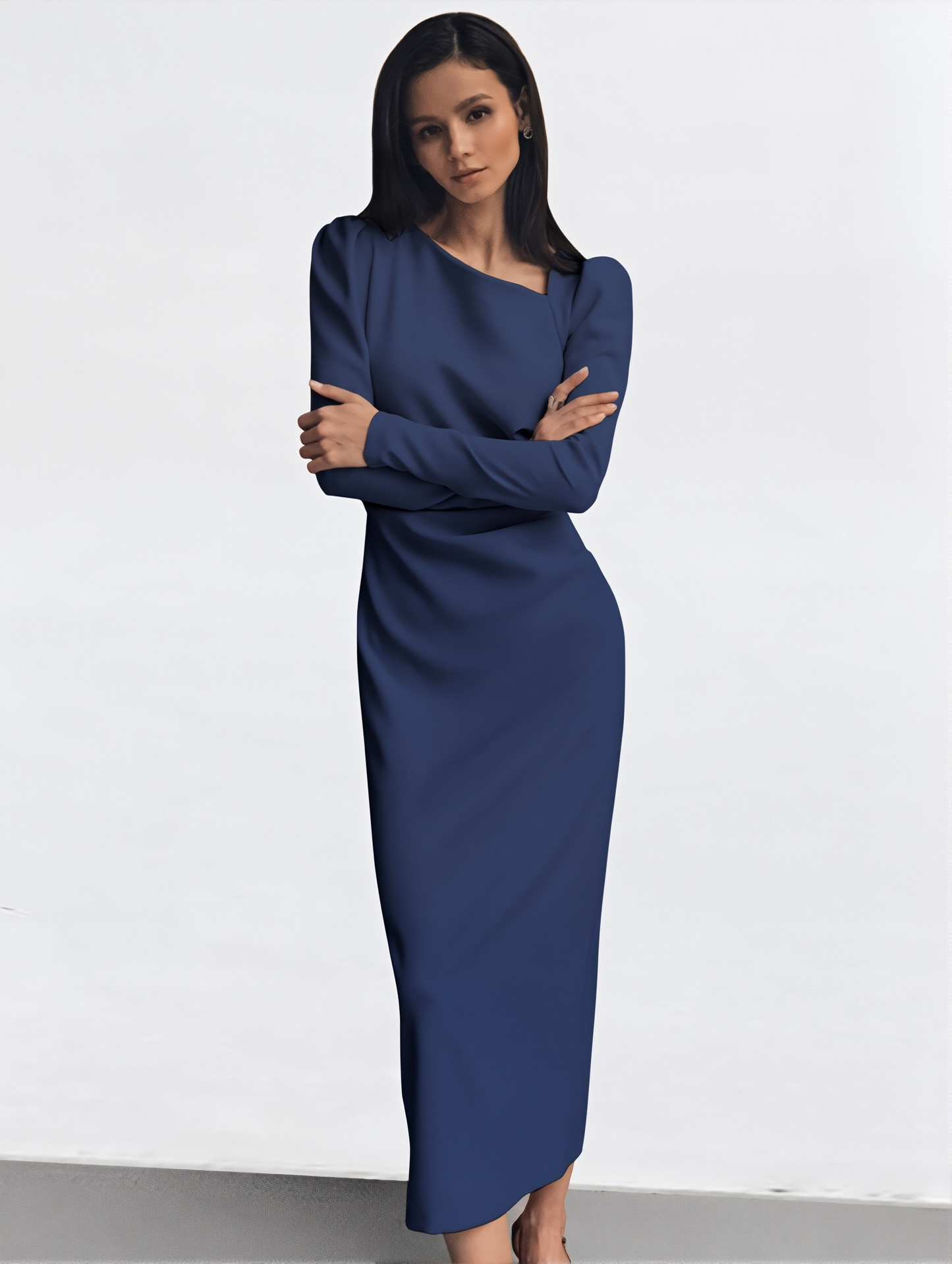 Long Sleeve Dress  Fall/Winter New Niche French High-end Suit Dress Women