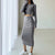 Sexy Round Neck Padded Base Skirt Suit
