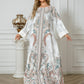 Sw1107 Middle East Cross-Border Muslim Women's Robe Printed Diamond Beaded Arabic Dress Abayas