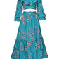 Europe And The United States Amazon Cross-border New Fashion Printed Jacket Flounce Long Skirt Suit