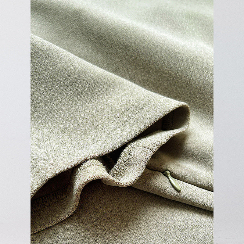 The Parisian Midi - A Short-Sleeved Dress in Light Luxury Fabric