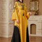 4290 Women's Dubai Robe Elegant Gorgeous Embroidery Contrast Color Stitching Moroccan Long Skirt Fashion New Dress
