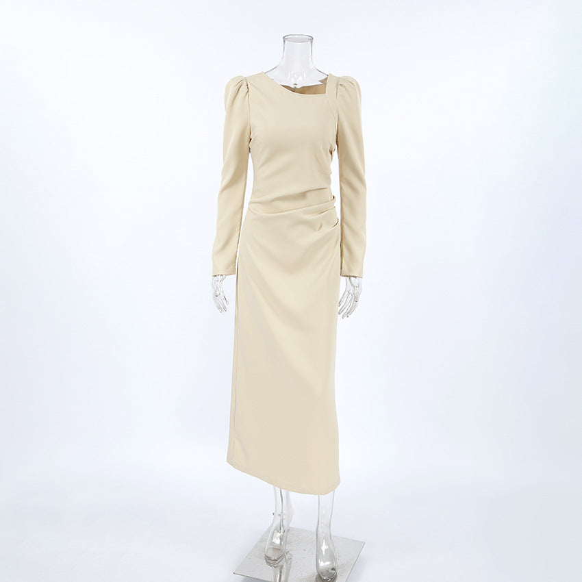 Long Sleeve Dress  Fall/Winter New Niche French High-end Suit Dress Women