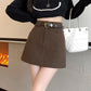 Real Shot Of 2025 Autumn And Winter K-Style Slimming Look And Versatile Anti-Exposure Woolen Skirt Sexy A-Line Hip Skirt With Belt