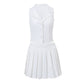 French Style Pure Desire Sexy V-Neck Elegant Vest Coat  Summer Fashion Trend Pleated Skirt Suit Women