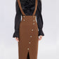 Suit Women's Autumn New French Style Black Turtleneck Bottoming Shirt Retro Strap Dress Two-piece Set