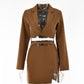 Summer Hot Sale New OL Suit Female Fashion Sexy Hot Girl Small Suit Micro-slit Strap Skirt