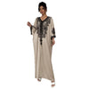 V-neck Positioning Flower Loose Printed Dress