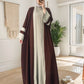 Middle Eastern Cardigan Robe Export Clothing Dubai Cross-Border Women's Muslim Long Skirt Abaya Two-Piece Set
