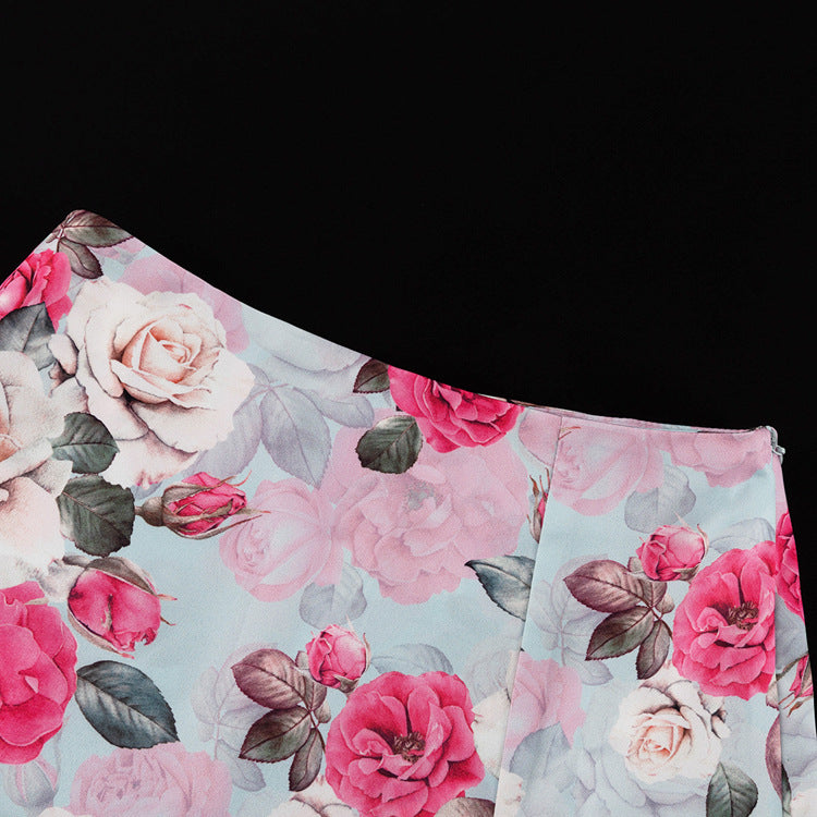 Women' Fashion Skirt Suit New Lapel Long-sleeved Top High-waisted Skirt Two-piece Set