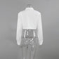Autumn And Winter New White Simple Niche Shirt Design Sense Short Lapel Women
