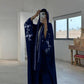 2025 New Foreign Trade Cross-Border E-Commerce Unique Arabic Embroidered Robe Fashionable Outer Wear Abaya Robe