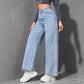 Spring New Style Light-Colored Washed Loose Slimming Look Floor-Length Denim Pants Jeans