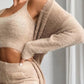 New Sexy V-neck Plush Short Vest Trousers Three-piece Suit