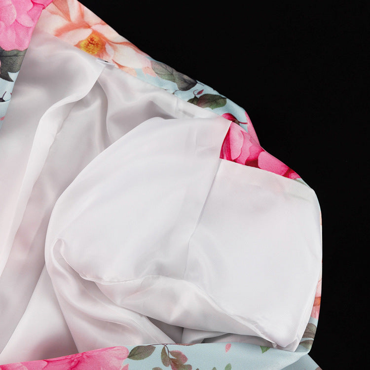 Women' Fashion Skirt Suit New Lapel Long-sleeved Top High-waisted Skirt Two-piece Set