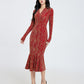 Niche French Style Retro Light Mature Style Dress Women's Early Autumn Chanel Style Slim-fit Elegant Hip Base Fishtail Long Dress