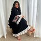 Dubai Arabic Embroidery Embroidery Embroidery Gorge Fashion Outdoor Abaya Pleated Splicing