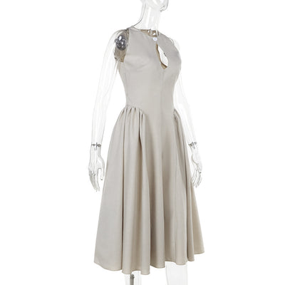 Women's Summer Fashion Hollowed-out A- Line Dress