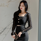 Korean Style Cut Out Dress 2025 - Fake Two-Piece Round Neck Hip-Hugging Midi for Women
