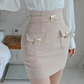 Cross-Border Set 2025 Autumn New Style Socialite Fashion V-Neck Long-Sleeve Top + High-Waisted Pencil Skirt Two-Piece Set