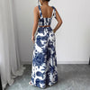 Sexy V-neck Strap Vest Loose Wide Leg Pants