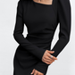 Long Sleeve Dress  Fall/Winter New Niche French High-end Suit Dress Women