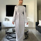 Fringe Cardigan Robe Muslim Dress