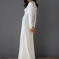 Dress Cross-Border New Hot Selling Niche Puff Sleeve White Long Skirt