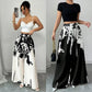 Fashion Printing Lace-up Waist-controlled Slimming Women's Casual Pants