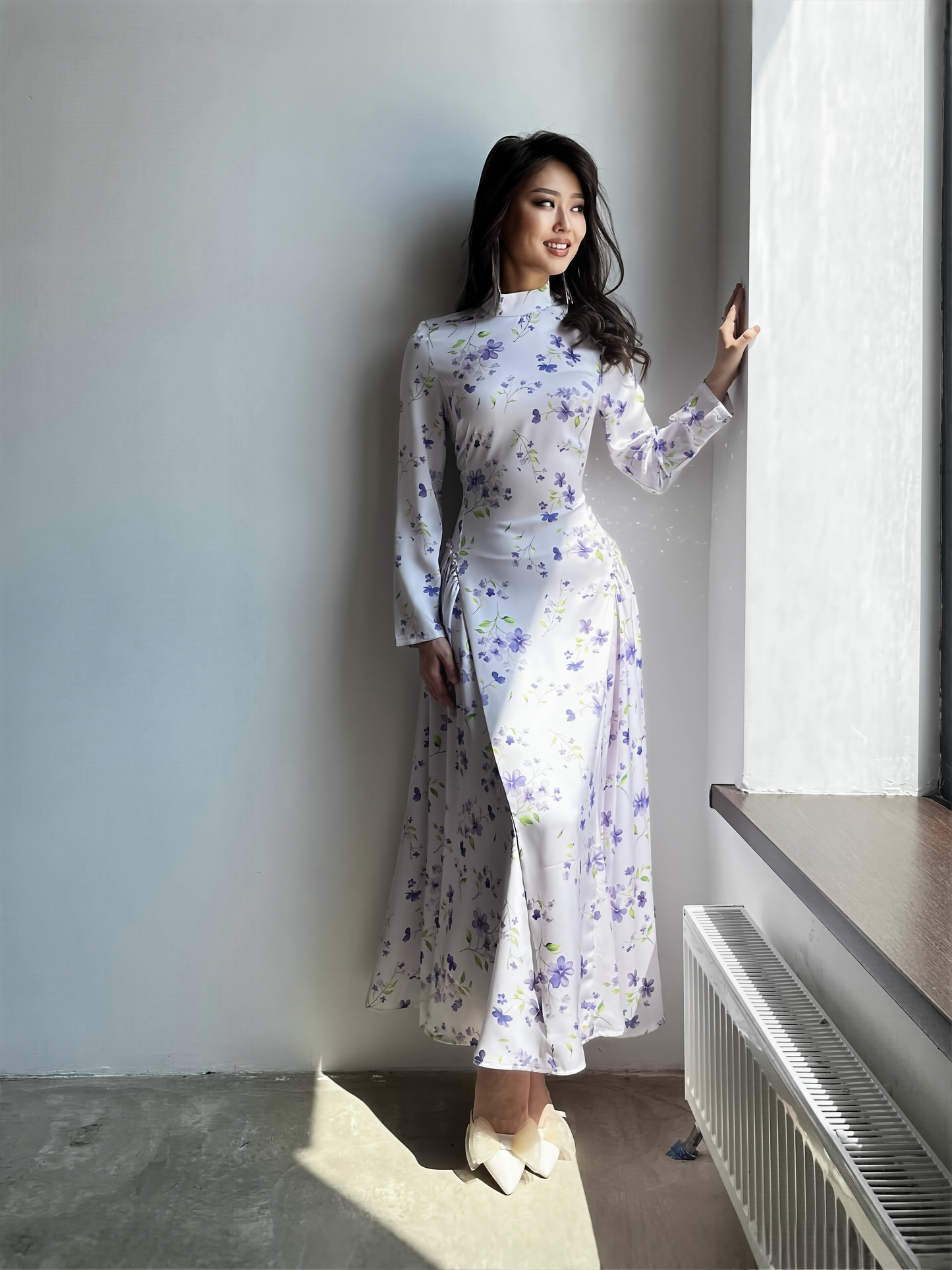 Women's New Stylae Diamond-embellished Slim-fitting Long Dress