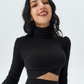 Hip Hugging Split Skirt Casual Set